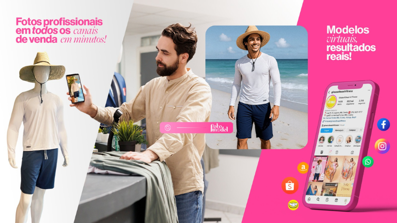 FotoModel mostra como a tecnologia pode criar representatividade real na moda para todos os perfis.